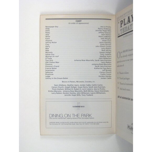 Playbill New York City Center Encores A Tree Grows In Brooklyn February 2005 - Picture 4 of 6